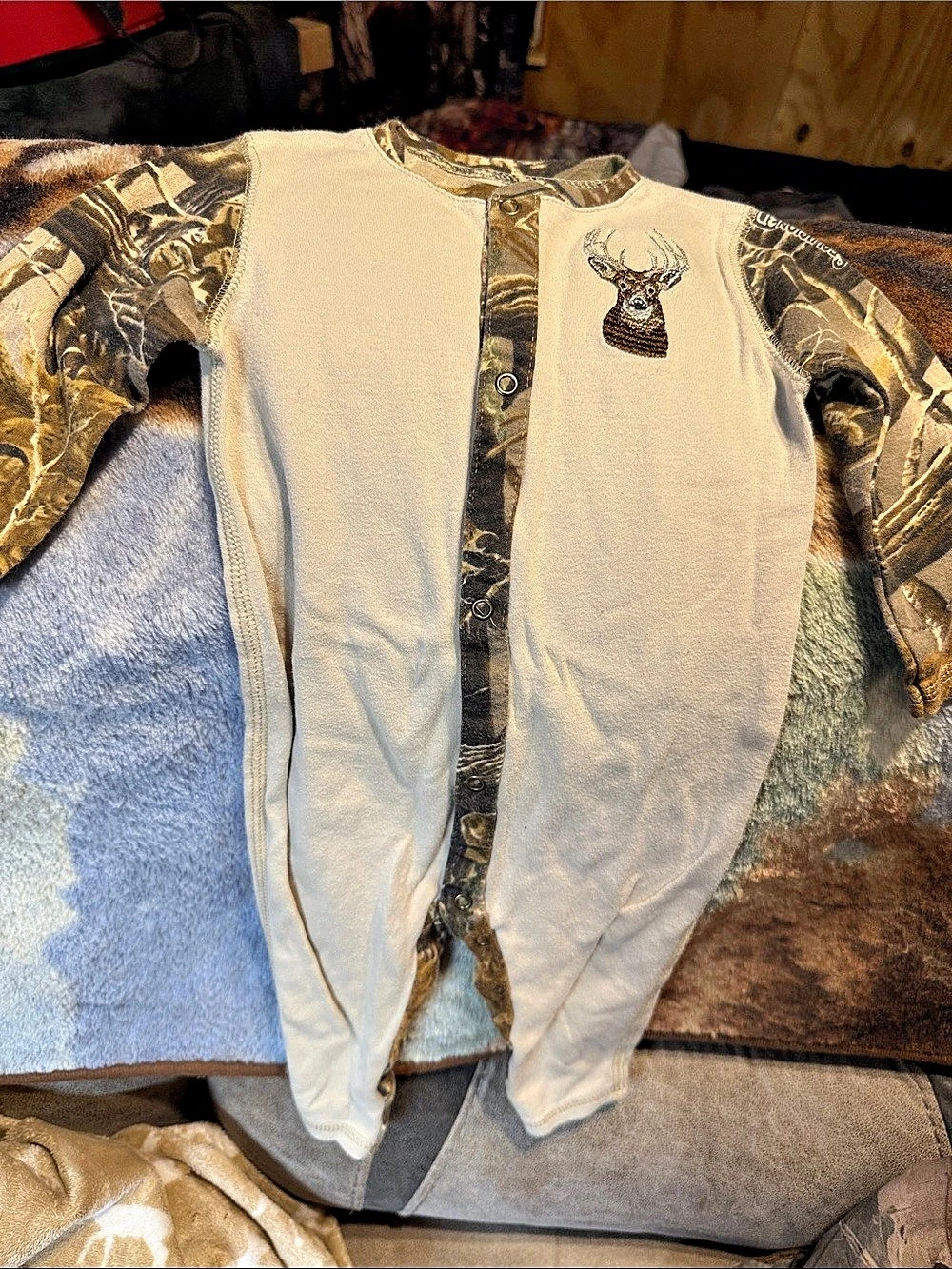 Cabela's Baby Deer Camo Footie Size 6MO